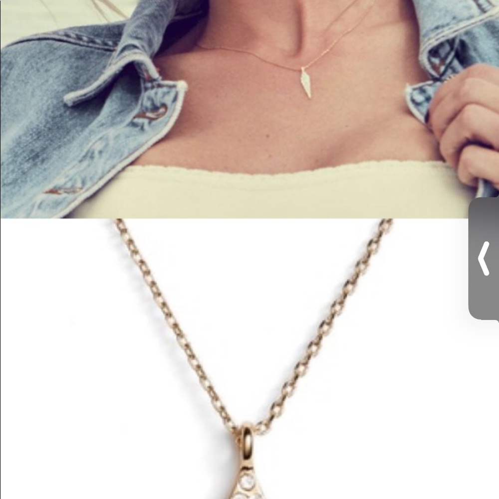 Uncommon James straight to the point gold necklace